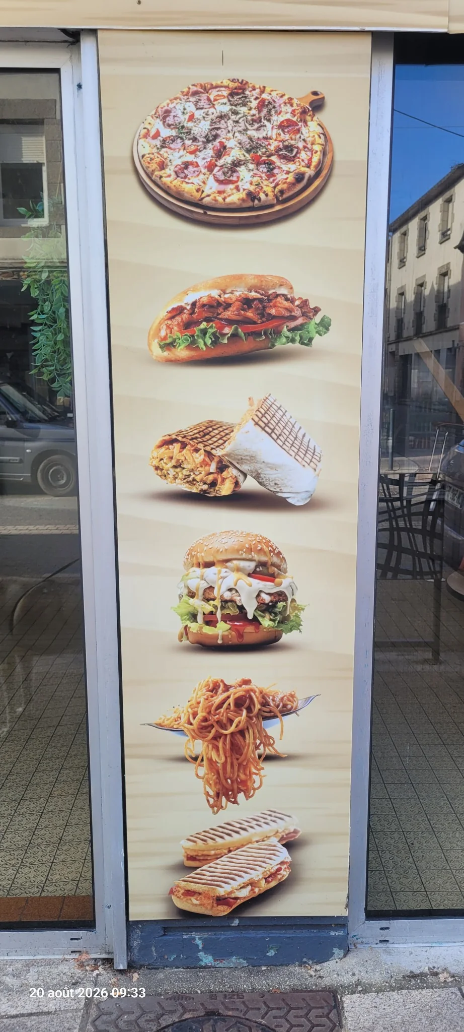 Pizza, kebab, tacos et burger